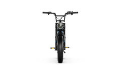 Headlight view of A-Spadz Cavet Air Electric Bike on a white background