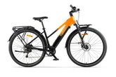 Orange and black Cyrusher Asuka Trekking Electric Bike on a white background