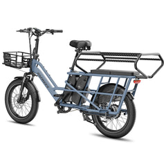 Fafrees-FF20-CUV CARGO EBIKE with a basket on a white background