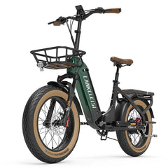 Green LANKELEISI GOLF-X with a basket on a white background
