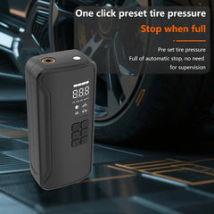 Wireless Air Pump 150psi Touch Screen/Key Portable Electric Tire Inflator For Car Bicycle Motorcycle Mini Air Compressor Injecto
