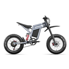 Electric bike with fat tires on a white background