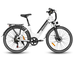 Samebike RS-A01 Pro-T Electric Bike in white - Pogo Cycles, Ireland