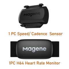 Magene S3+ Speed Cadence Sensor ANT Bluetooth Computer Speedmeter Dual Sensor Bike Accessories Compatible with WahooOnelap Zwift