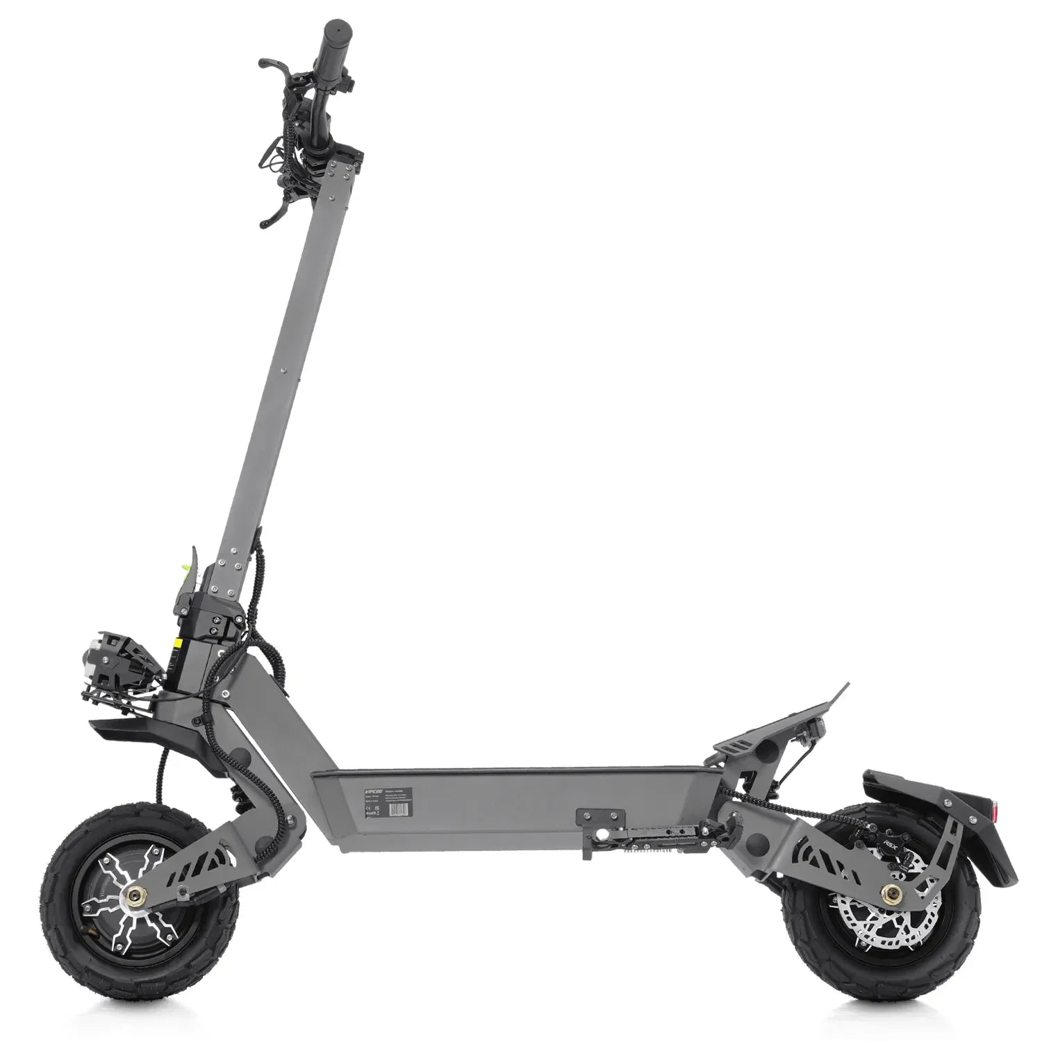 Gray VIPCOO VS9 Off-Road Electric Scooter on a white background - Pogo Cycles