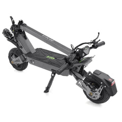 Black VIPCOO VS9 Off-Road Electric Scooter with visible branding on a white background