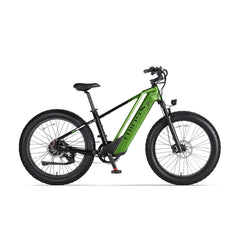 Green Cyrusher Zenith electric bike on a white background