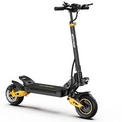 iENYRID ES1 Dual Motor Off-Road electric scooter - black and yellow on a white background - Pogo Cycles