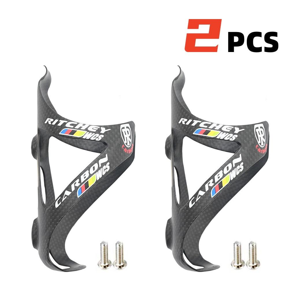 2Pcs Full Carbon Fiber Bicycle Water Bottle Cage MTB Road Bike Bottle Holder - Pogo Cycles