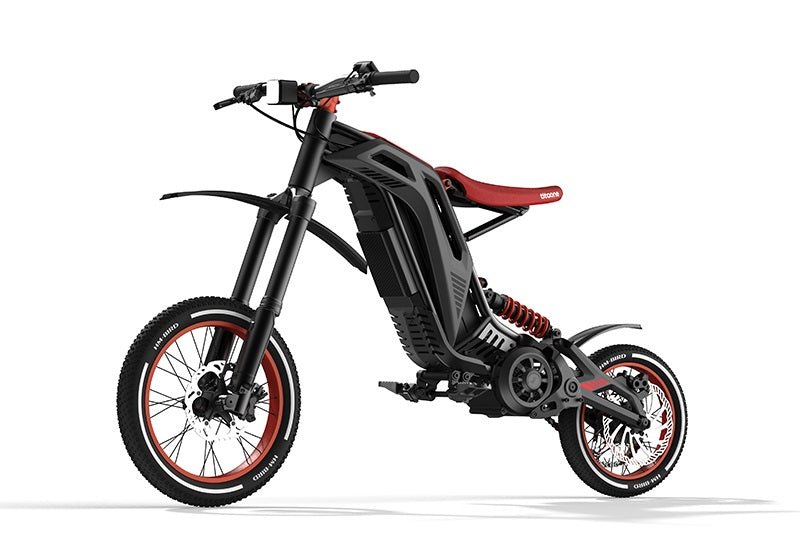 79BIKE TITAONE S Electric Bike in black with red accents on a white background