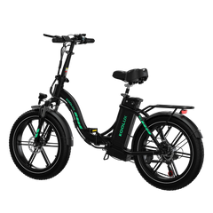 Black KOOLUX BK6S 4.0 Folding Electric Bike with visible branding on a white background - Pogo Cycles