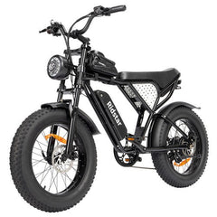 Black Ridstar Q20 Mini Electric Bike on a white background