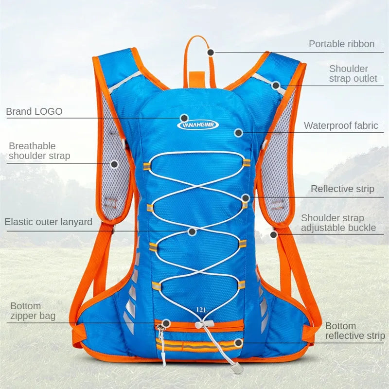 Outdoor Cycling Backpack Portable Waterproof Bicycle Bags Outdoor Sports Climbing Hiking Pouch MTB Road Bike Hydration Backpack