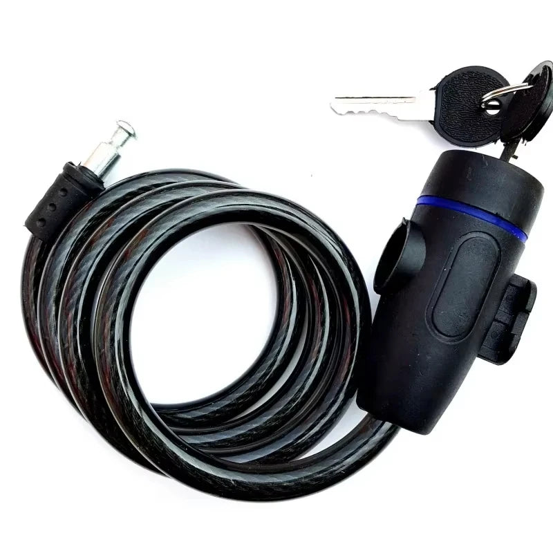 Bicycle chain lock metal anti-theft bicycle lock, with key, can protect and reinforce the bicycle to the maximum extent possible