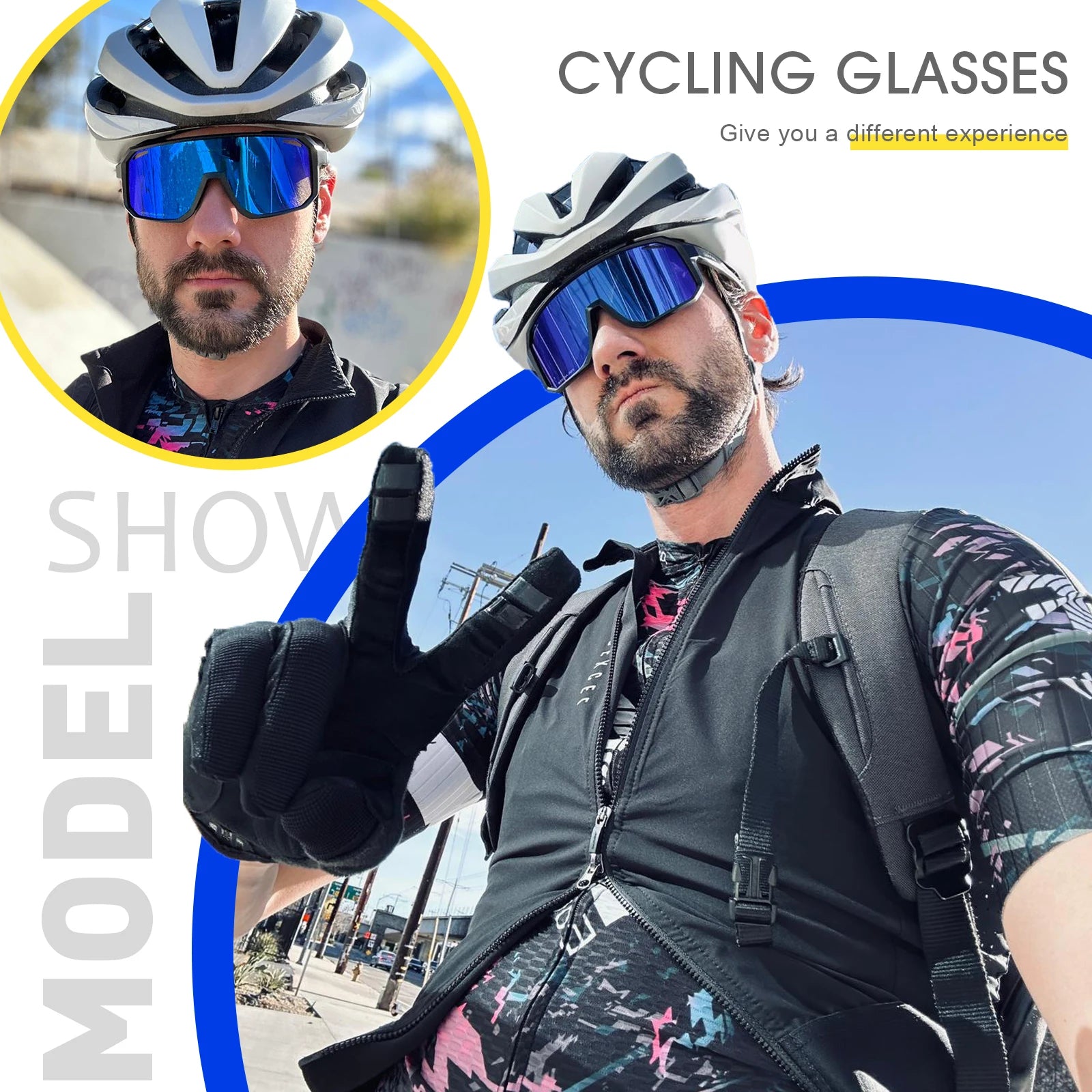 SCVCN HOT MTB Cycling Glasses for Men Women Outdoor Sports Running Drving Sunglasses UV400 Road Running Bike Bicycle Goggles