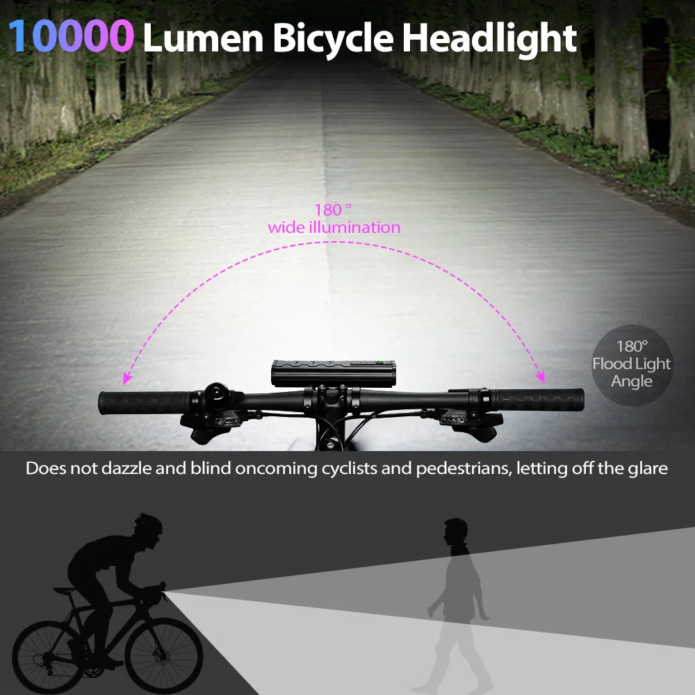 NEWBOLER Bicycle Light 10000Lumen - Pogo Cycles