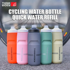 ThinkRider 620ml/750ml Bicycle Bottle MTB Road Bike Water Bottle Outdoor Sports Plastic Portable Large Capacity Drink Cycling