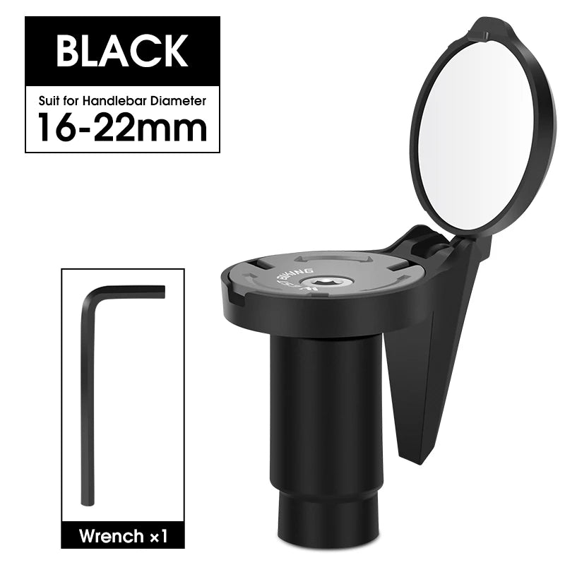 WEST BIKING Bike Rearview Mirror Universal Adjustable Convex Mirrors Rotate Handlebar End Mirror MTB Road Bike Accessories