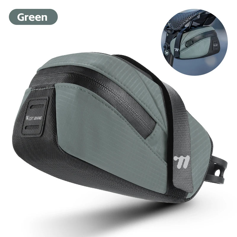 WEST BIKING Bicycle Tail Bag Mini Portable Saddle Bag Waterproof Cycling Seat Tail Bag Tools Storage Pouch Road Bike Accessories