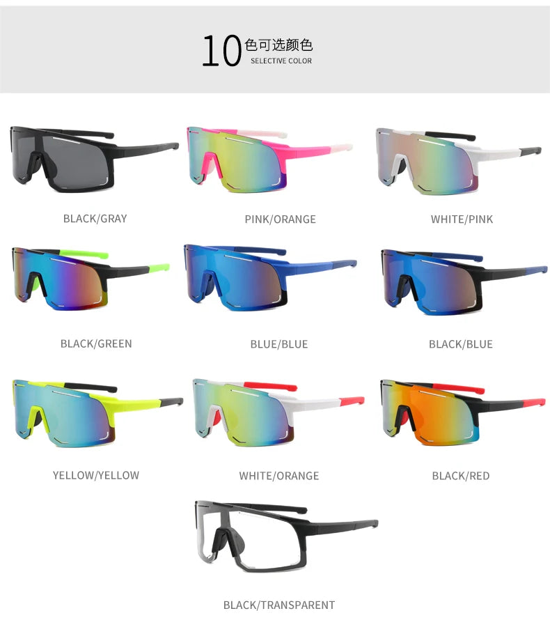 Polarized Cycling Sunglasses UV Protection Windproof Glasses For Men Women Polarized Lens Road Riding Bike Sport Glasses Eyewear