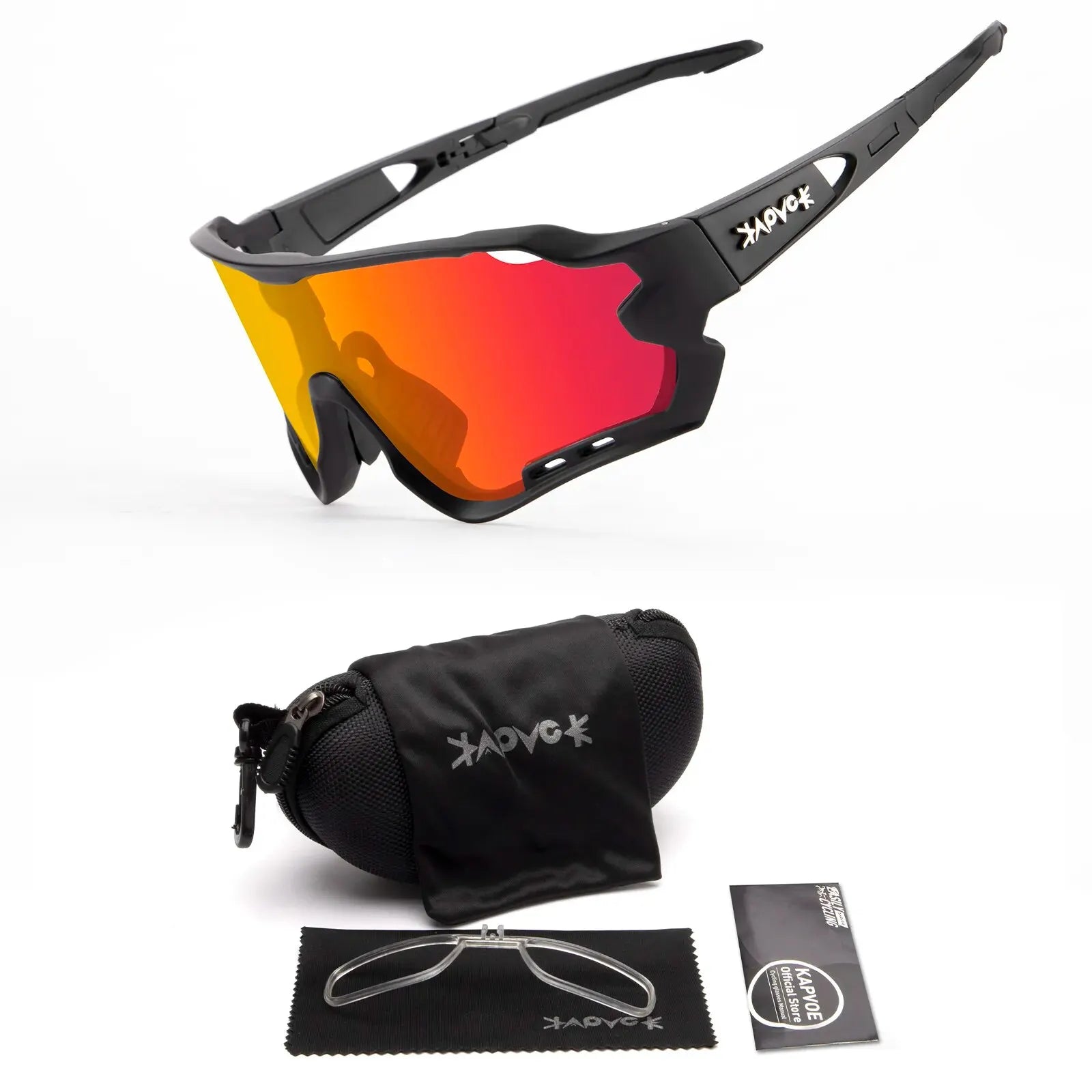 Kapvoe Sport Eyewear Mountain Bike Sport Cycling Glasses Outdoor Cycling Goggles Men Cycling Sunglasses MTB Sunglasses