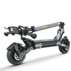 Gray VIPCOO VS6 Pro Off-Road Electric Scooter with 'Vipcoo' branding on a white background - Pogo Cycles
