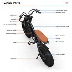 Bicicleta de montaña eléctrica JANSNO X50