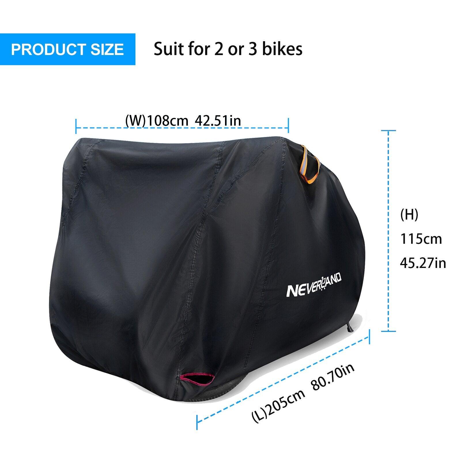 Bicycle Bike Cover For 2 3 bikes Rain Waterproof Dust Snow Sun UV Protector Cover Case For MTB BMX Mountain Hybrid Beach Cruiser - Pogo Cycles