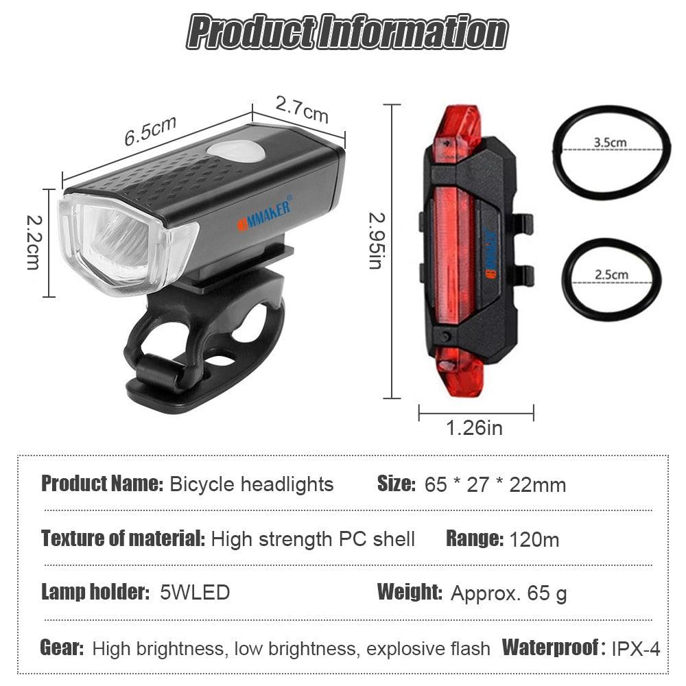 Bicycle Front Rear Lights - Pogo Cycles