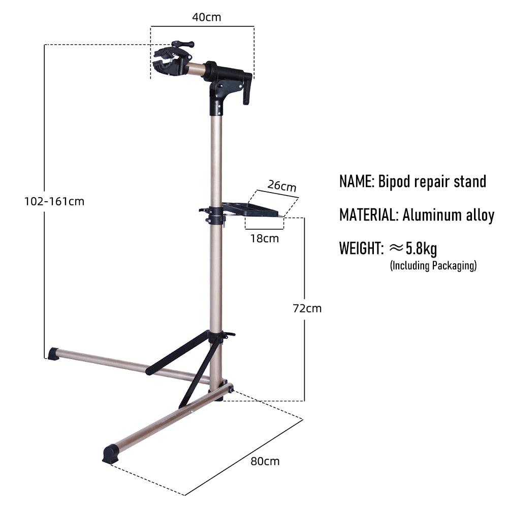 Bike Rack Holder Storage Bicycle Repair Stand Aluminum Alloy Bike Work Stand Professional Bicycle Repair Tools Adjustable Fold - Pogo Cycles