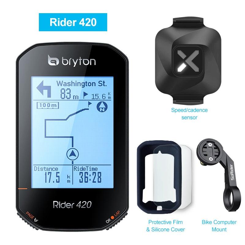 Bryton Rider420 420 420E Rider320 320 320E GPS Bike Computer Bicycle Japanese Italian German Portuguese Spanish Cycling Odometer - Pogo Cycles