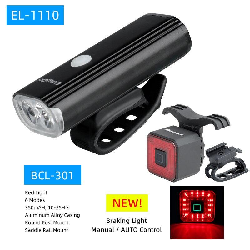 Easydo EL-1110 Dual XPG LED Headlight Alloy Housing 4400mAH Battery 1000Lumen 360 Degree Rotation Cycling Lighting Front Lantern - Pogo Cycles