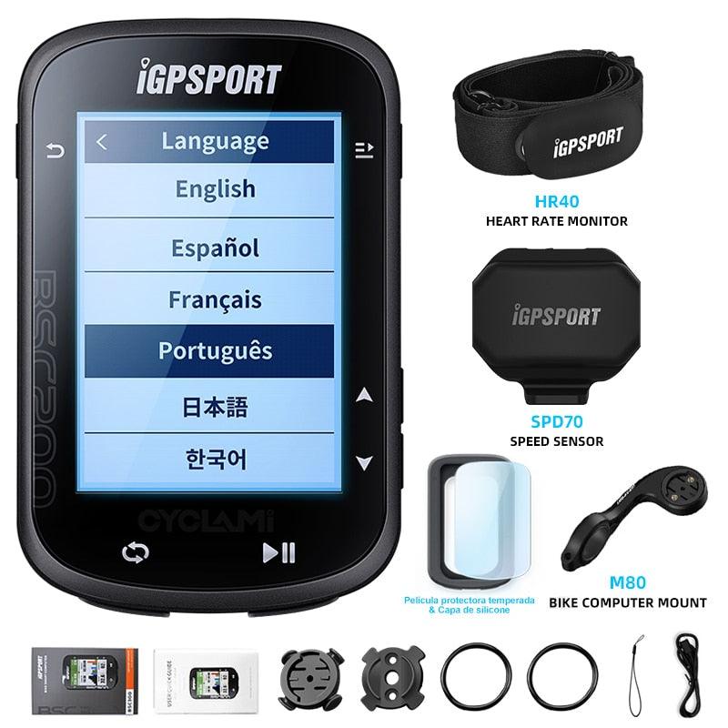 IGPSPORT BSC200 200 Wireless Bicycle Computer GPS Bike Speedometer Cycling Odometer 2.5in ANT+ APP Sync Slope Altitude - Pogo Cycles