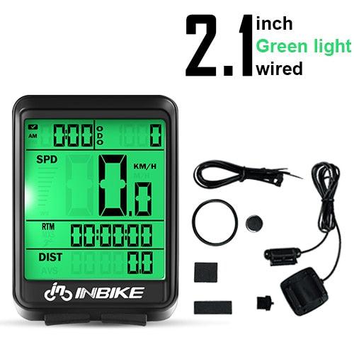 INBIKE Rainproof MTB Bike Computer Bicycle Speedometer Wireless Wired Odometer Cycling Watch LED Screen Measurable Watch IC321 - Pogo Cycles