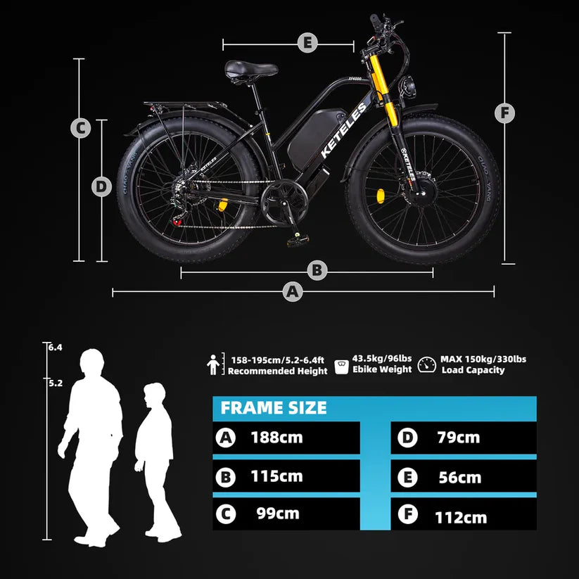 KETELES XF4000 Dual Motor Electric Bike - Pogo Cycles