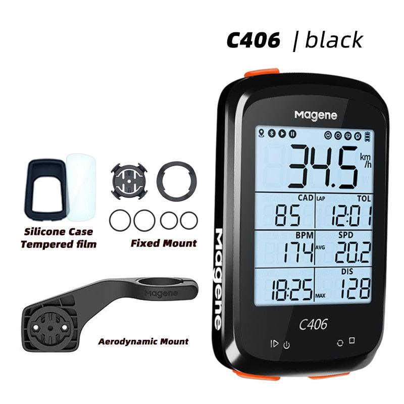 Magene C406 Bike GPS Computer C406 Pro MTB Road Cycle Smart Wireless Waterproof Speedometer Bicycle Odometer Stra - Pogo Cycles