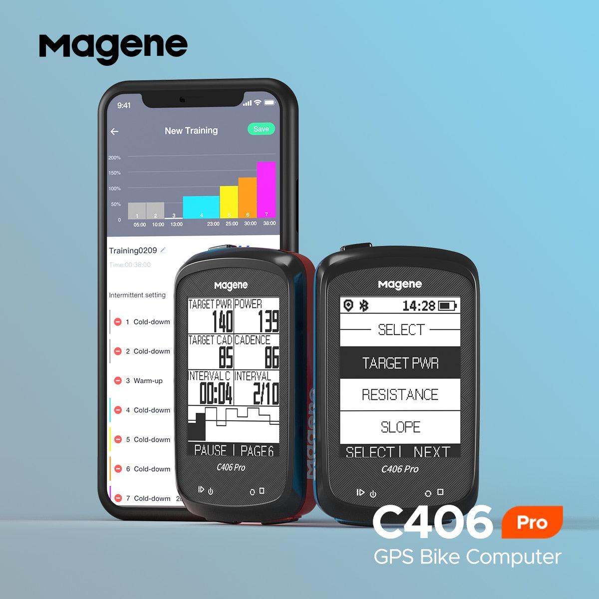 Magene C406 Bike GPS Computer C406 Pro MTB Road Cycle Smart Wireless Waterproof Speedometer Bicycle Odometer Stra - Pogo Cycles