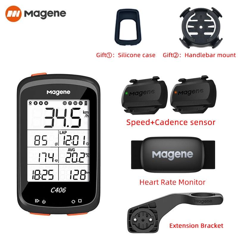 Magene C406 Bike GPS Computer C406 Pro MTB Road Cycle Smart Wireless Waterproof Speedometer Bicycle Odometer Stra - Pogo Cycles