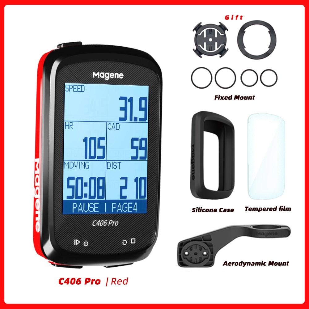 Magene C406 Bike GPS Computer C406 Pro MTB Road Cycle Smart Wireless Waterproof Speedometer Bicycle Odometer Stra - Pogo Cycles