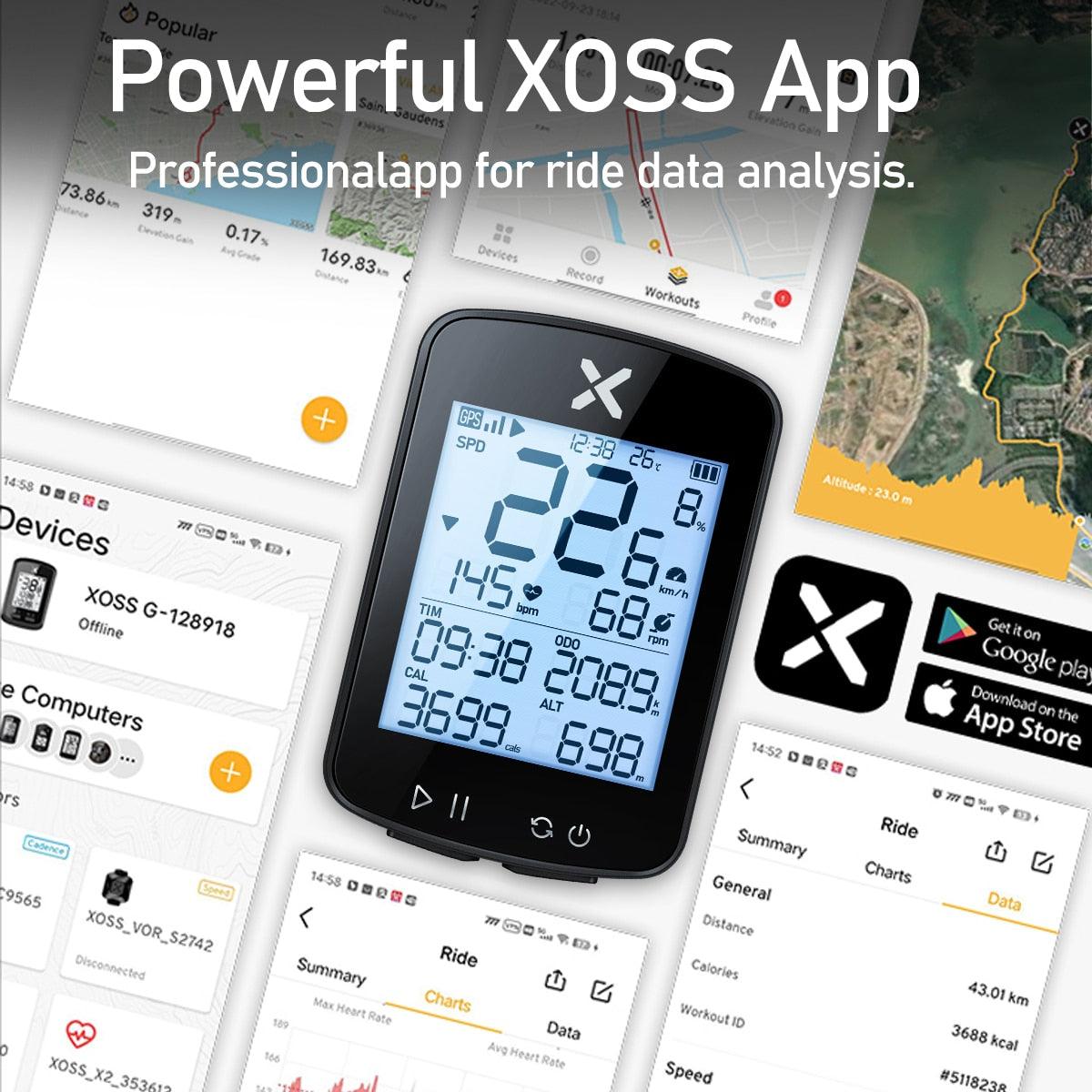 New Version xoss G+ G2 G plus Bike Computer GPS Generation 2 Cycling Wireless Speedometer Tracker Odometer Road MTB Bike ANT+ - Pogo Cycles