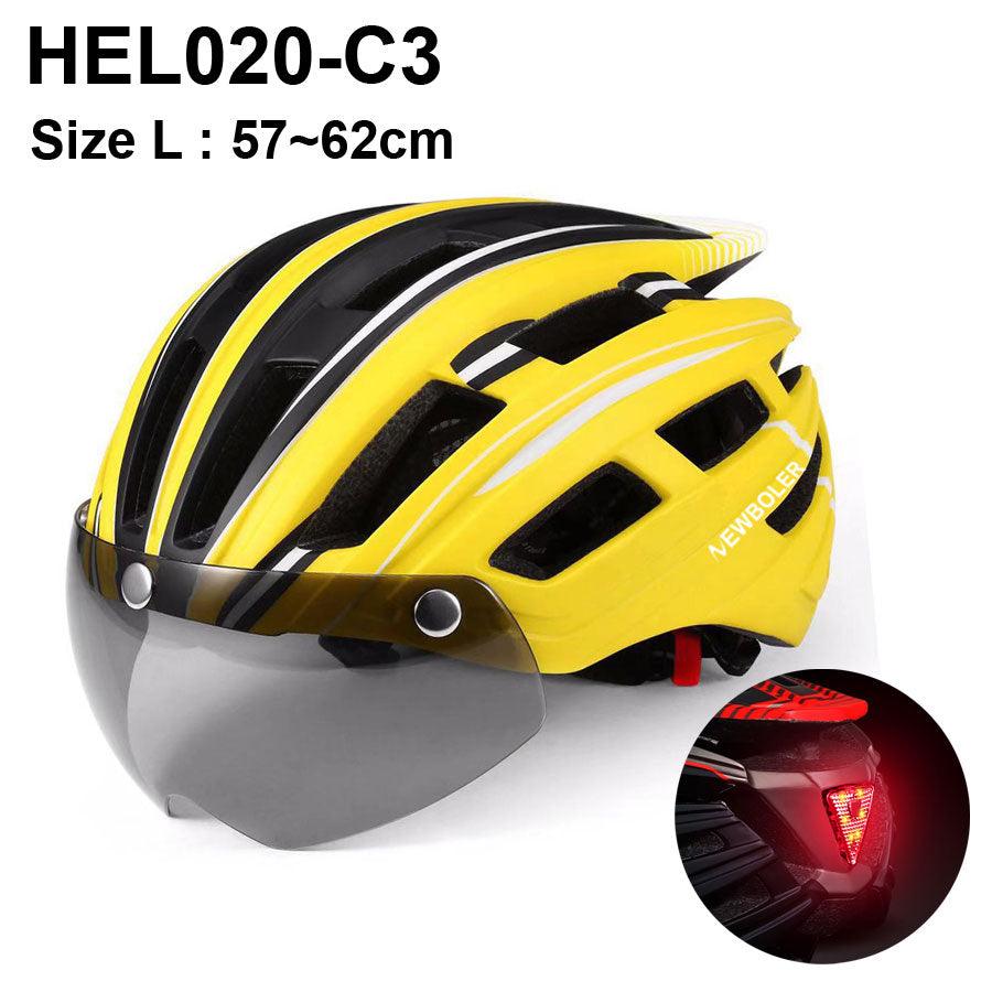 NEWBOLER Cycling Helmet Man Women LED Light Helmet Road Mountain Bike Helmet Lens For Riding Bicycle Sports Skateboard Scooter - Pogo Cycles