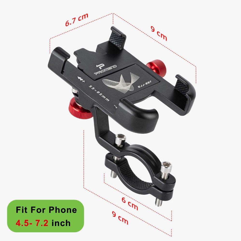 NEWBOLER MTB Phone Mount Stand Bicycle Holder 360° Rotatable Aluminum Adjustable Bike Phone Holder Non-slip Cycling Bracke - Pogo Cycles