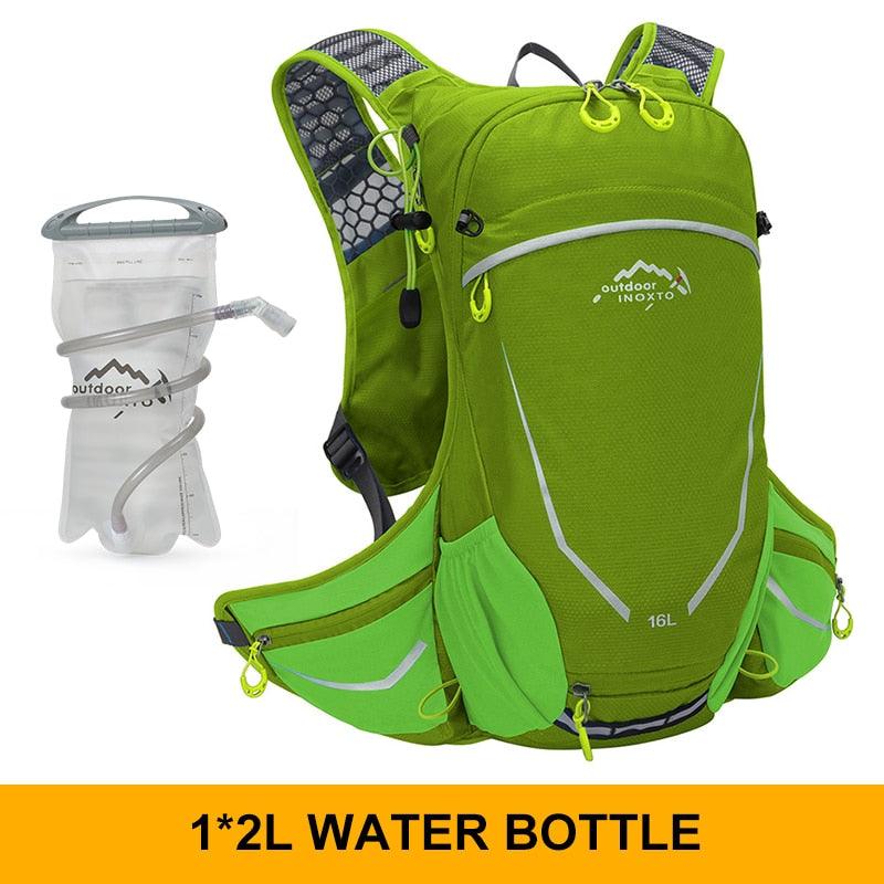 Outdoor sports backpack 16L, running, hydrating, hiking, cycling, with 2L water bag - Pogo Cycles