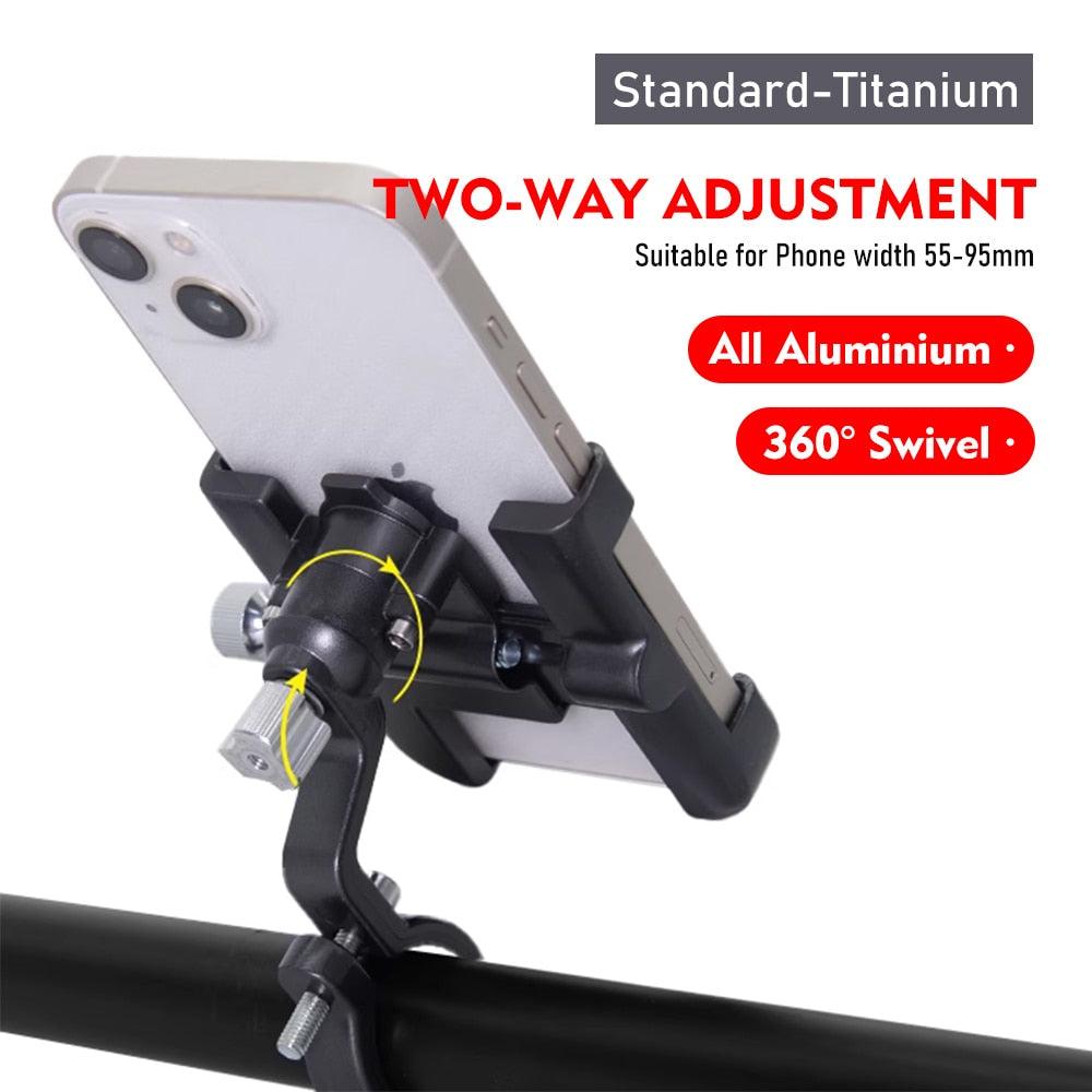 ThinkRider MTB Phone Mount Stand Bike Mobile Phone Holder 360 Rotatable Aluminum Adjustable Bicycle Non-slip Cycling Bracke - Pogo Cycles