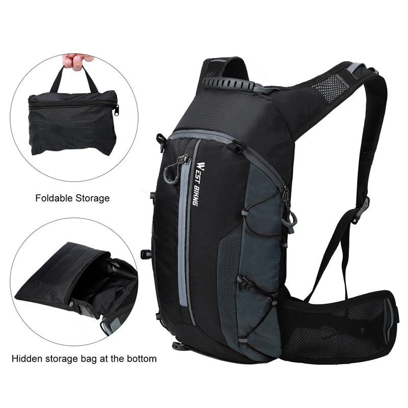 WEST BIKING 10L Breathable Cycling Backpack Waterproof Folding Bicycle Bag - Pogo Cycles