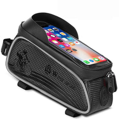 WEST BIKING Bicycle Bag Cycling Top Front Tube Frame Bag Waterproof 6.5 Inches Phone Case Storage Touch Screen MTB Road Bike Bag - Pogo Cycles