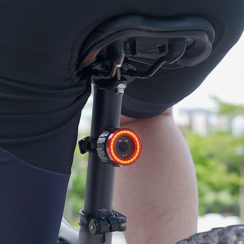 X-TIGER Bicycle Smart Auto Brake Sensing Light Waterproof LED Charging Cycling Taillight Bike Rear Light Warn Bicycle Tail light - Pogo Cycles