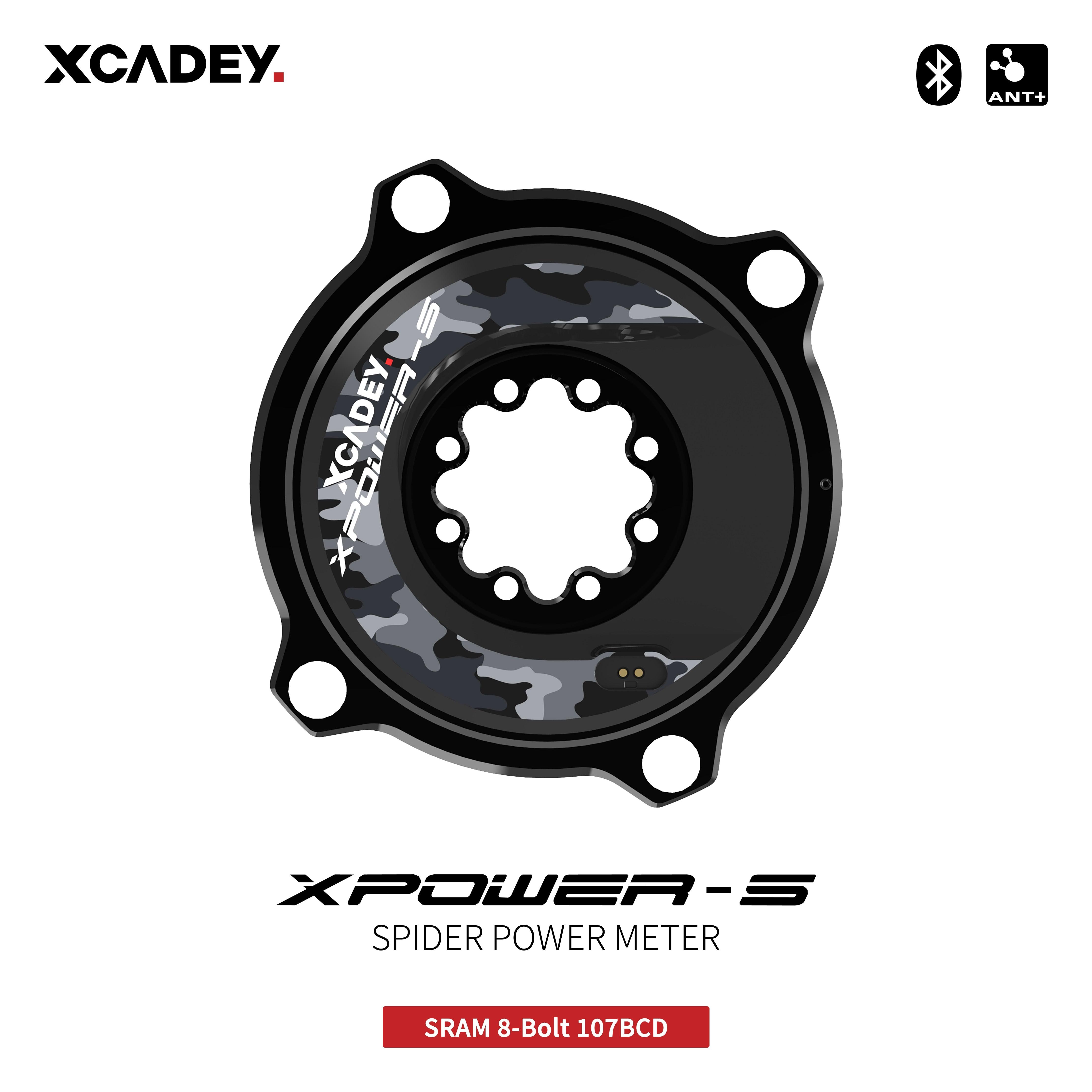 XCADEY XPOWER-S Road Bicycle Bike MTB Spider Power Meter For SRAM ROTOR RaceFce Crank Chainring 104BCD 110BCD - Pogo Cycles