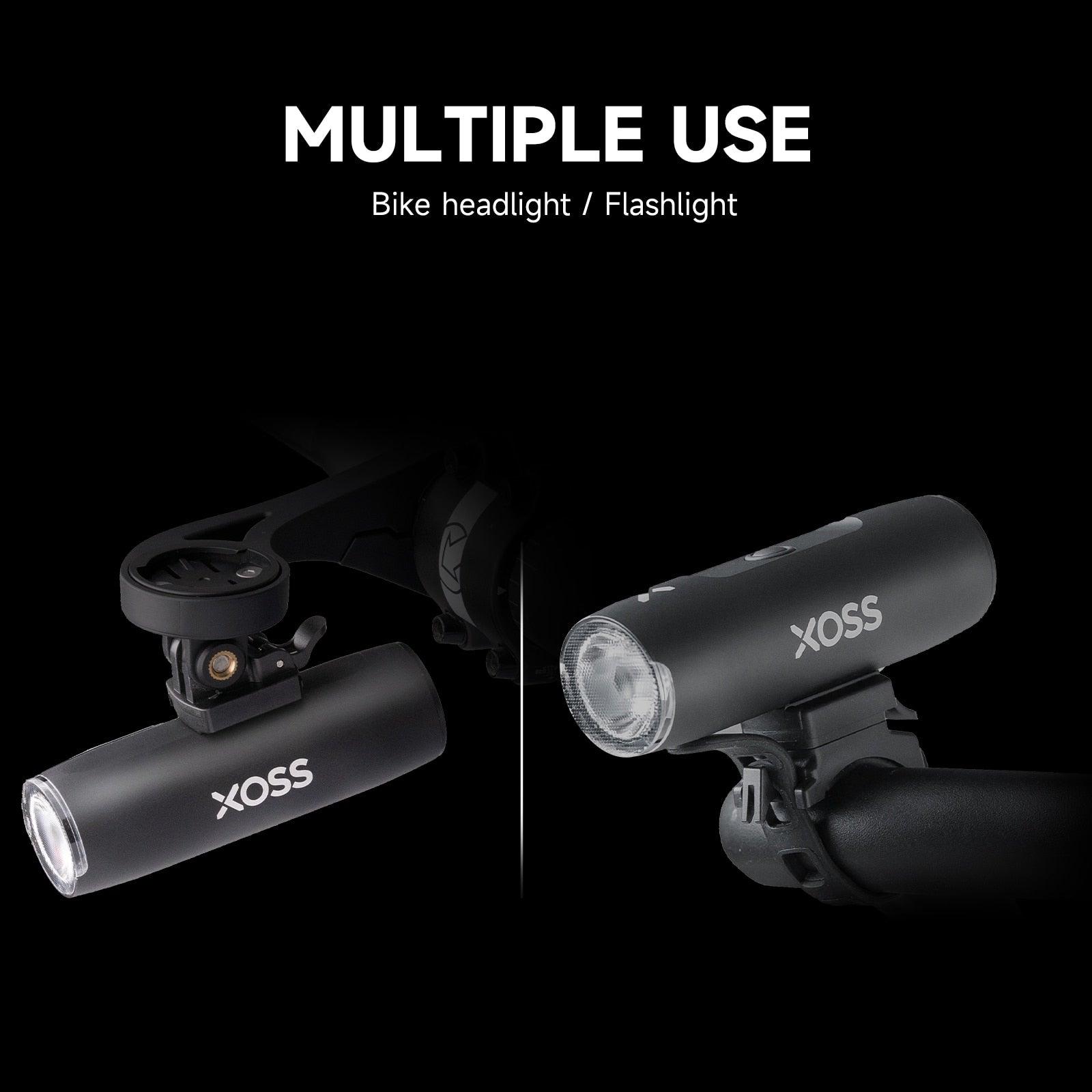 XOSS XL-400 Bicycle Headlight Waterproof Bike Light USB Rechargeable MTB Front Lamp 400Lumen Bicycle Flashlight Lamp Accessories - Pogo Cycles