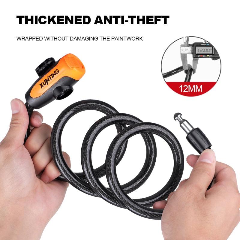 Xunting Bike Lock Coiled Secure Keys - Pogo Cycles